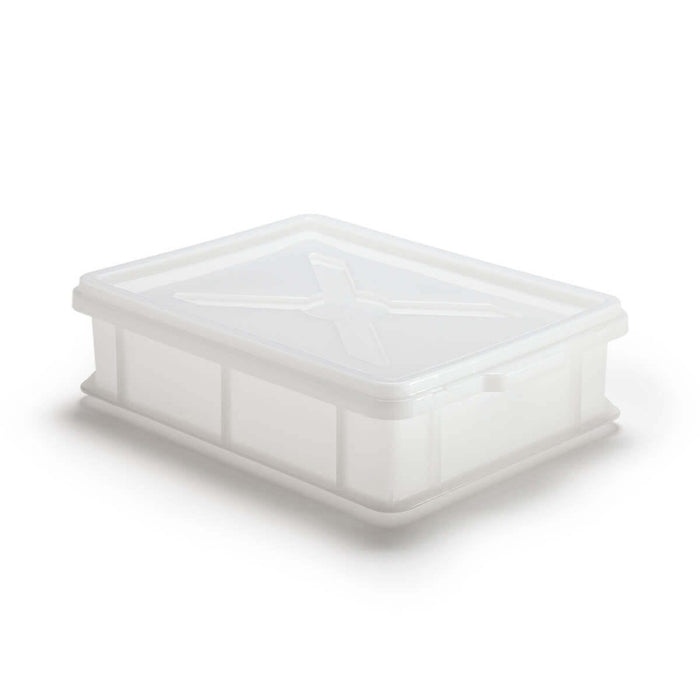Alfa 15.75" x 12" x 4" White Dough Proofing Box with Lid - AC-BOX