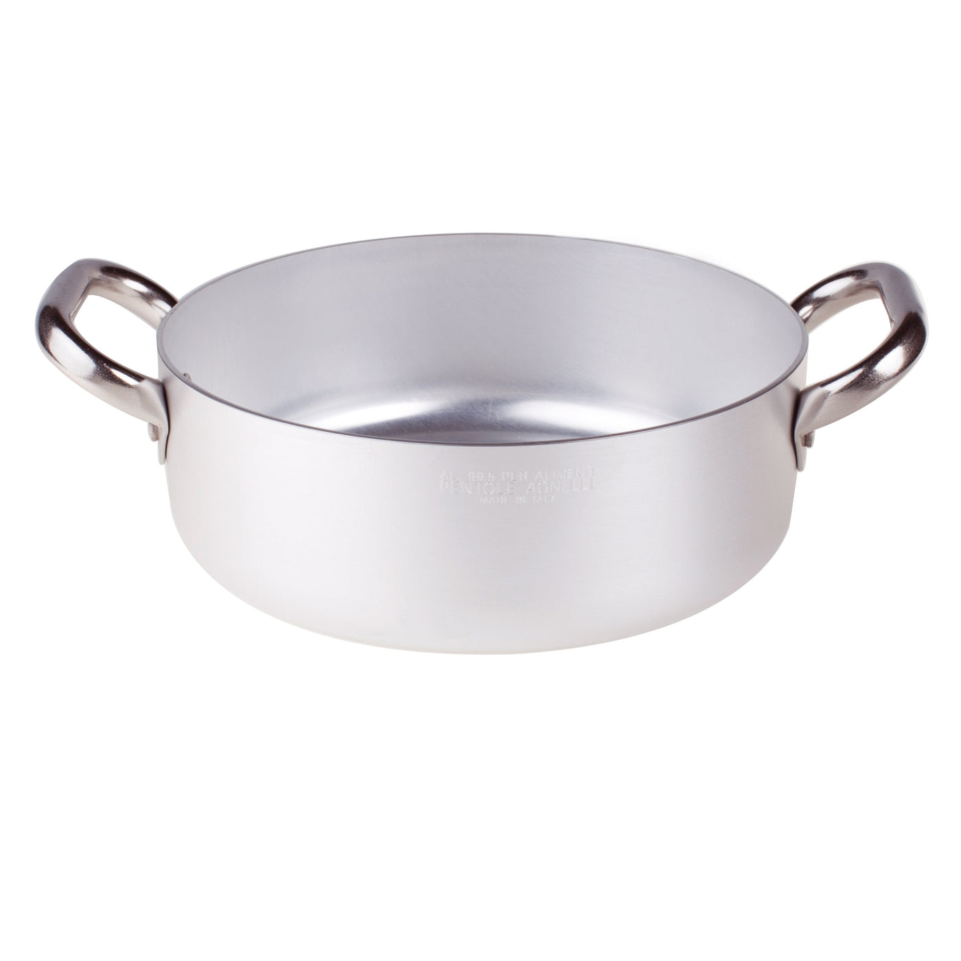 Casserole haute en aluminium modèle Assoluto 800 avec deux poignées, 24 Casserole haute en aluminium modèle Assoluto 800 avec deux poignées, 24