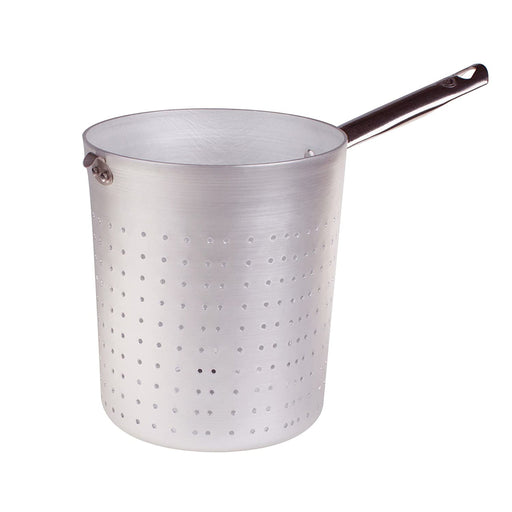 Choice 48 Qt. Tapered Aluminum Vegetable Colander with Handles
