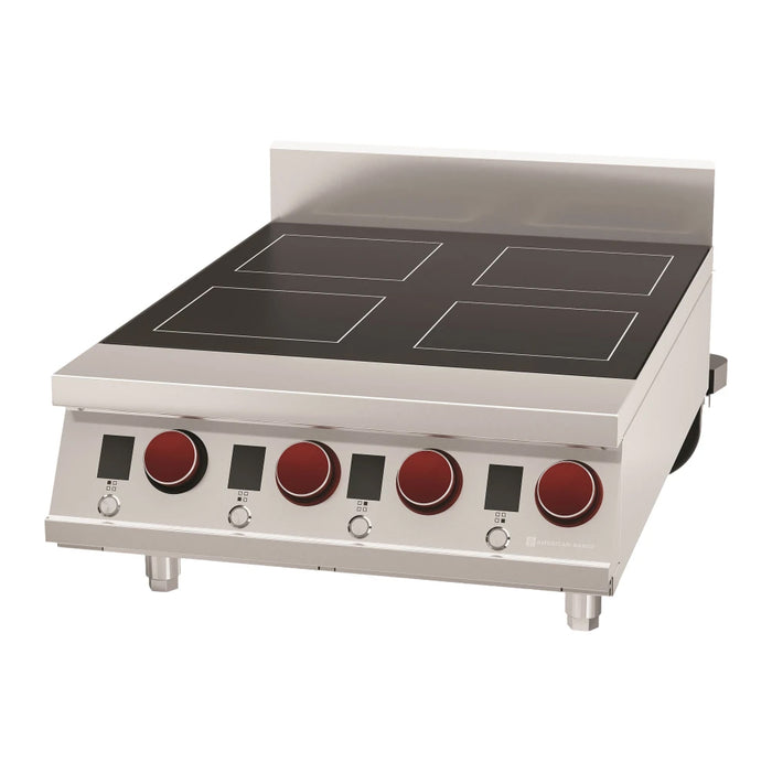 American Range ARIND-4H-24-1 High Power 4-Burner Countertop Induction Range - 4800 W