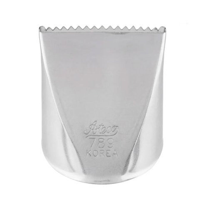 Ateco Stainless Steel Basketweave Icing Decorating Tip - Extra Large Size