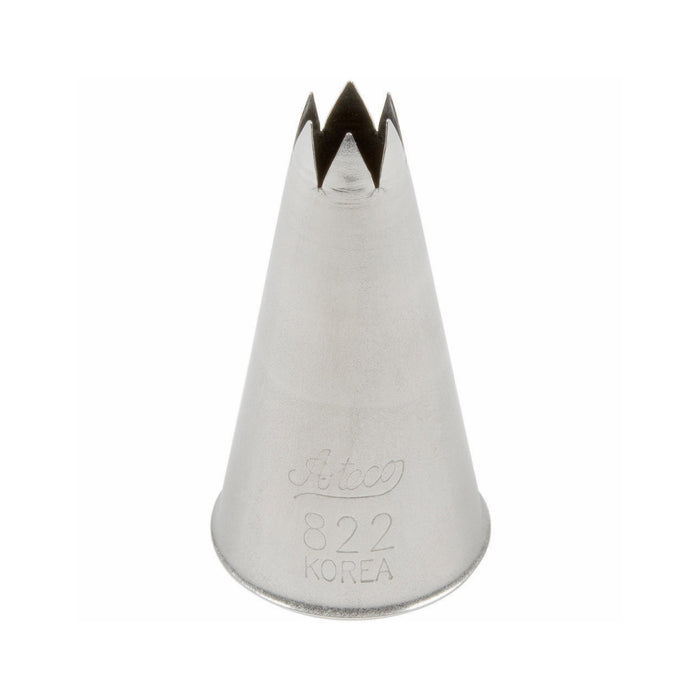 Ateco Stainless Steel Open Star Icing Decorating Tip - Medium Size