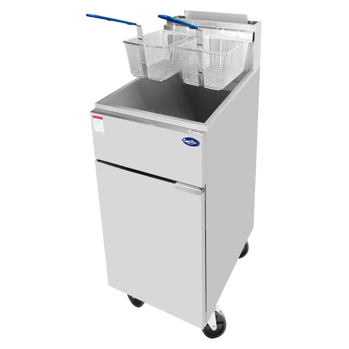 Atosa ATFS-50ES 50 Lbs. Gas Heavy Duty Commercial Deep Fryer