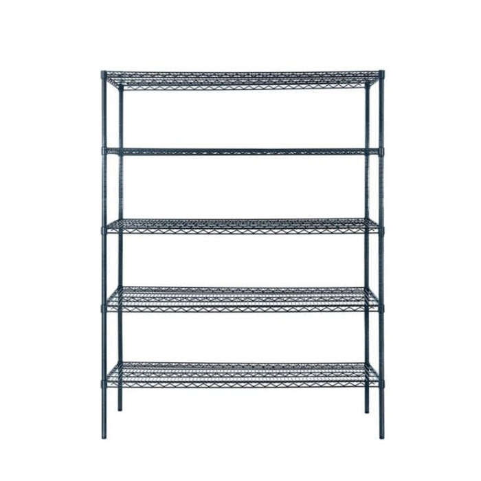 Atosa MWSSE247286 72" x 24" 5-Shelf Epoxy Shelving Kit