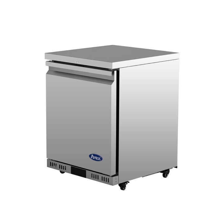Atosa AUF24SD 24" 1 Door Undercounter Freezer - 3.7 Cu. Ft.