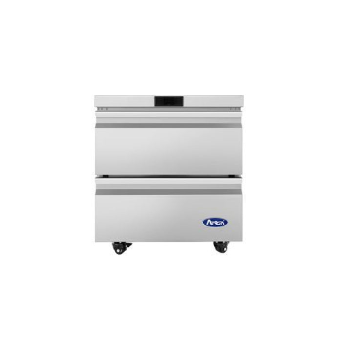 Atosa AUF27D2 27" 2-Drawer Undercounter Freezer - 6.5 Cu. Ft.