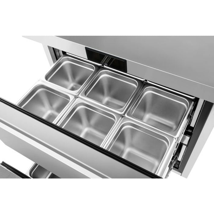 Atosa AUF27D2 27" 2-Drawer Undercounter Freezer - 6.5 Cu. Ft.