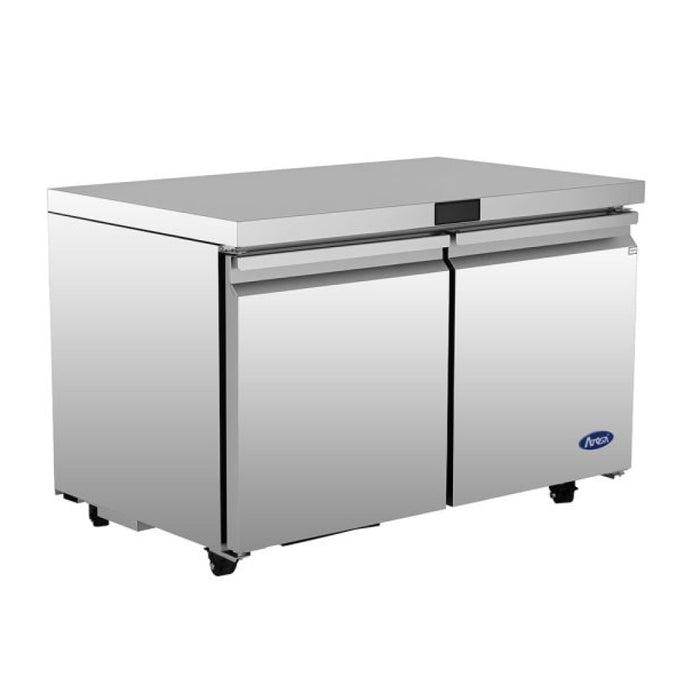 Atosa AUF48SD 48" 2-Door Undercounter Freezer - 11.8 Cu. Ft.