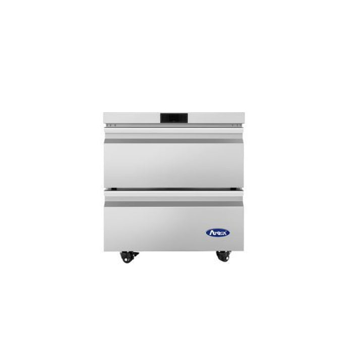 Atosa AUR27D2 27.5" Solid 2-Drawer Undercounter Refrigerator - 6.5 Cu. Ft.