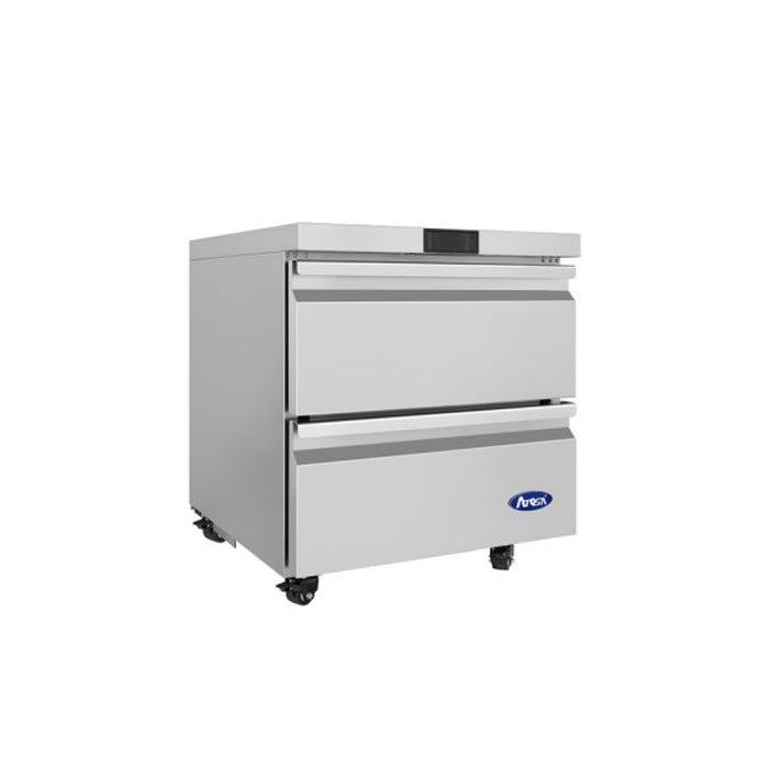 Atosa AUR27D2 27.5" Solid 2-Drawer Undercounter Refrigerator - 6.5 Cu. Ft.