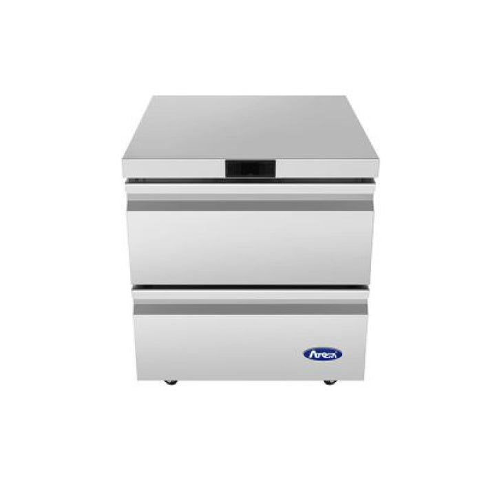 Atosa AUR27D2 27.5" Solid 2-Drawer Undercounter Refrigerator - 6.5 Cu. Ft.