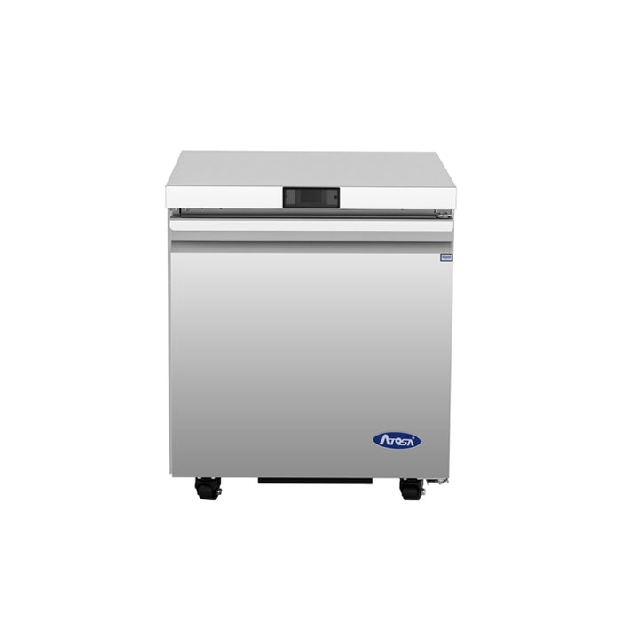 Atosa AUR27SD 27" Solid 1-Door Undercounter Refrigerator - 6.4 Cu. Ft.