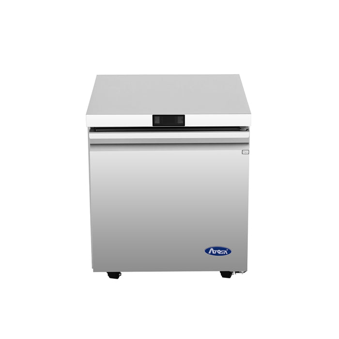 Atosa AUR27SD 27" Solid 1-Door Undercounter Refrigerator - 6.4 Cu. Ft.
