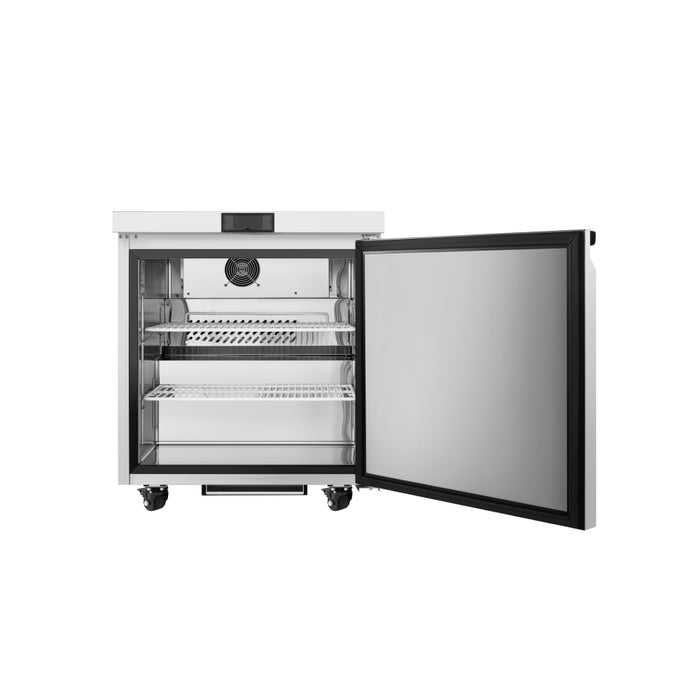 Atosa AUR27SD 27" Solid 1-Door Undercounter Refrigerator - 6.4 Cu. Ft.