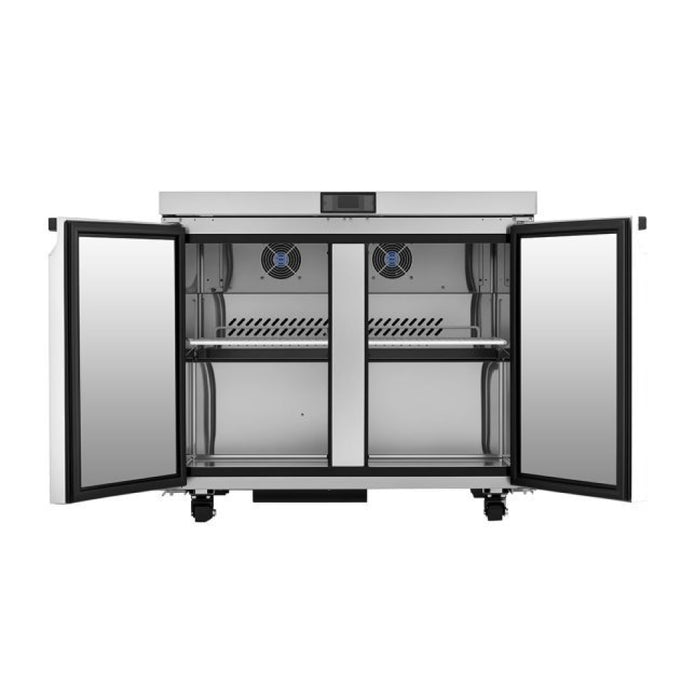 Atosa AUR36SD 36" Solid 2-Door Undercounter Refrigerator - 8.6 Cu. Ft.