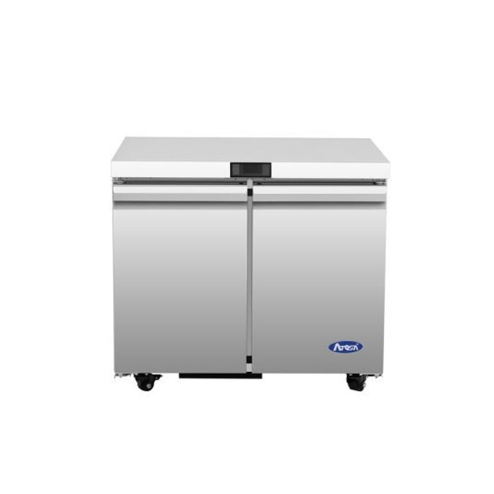 Atosa AUR36SD 36" Solid 2-Door Undercounter Refrigerator - 8.6 Cu. Ft.