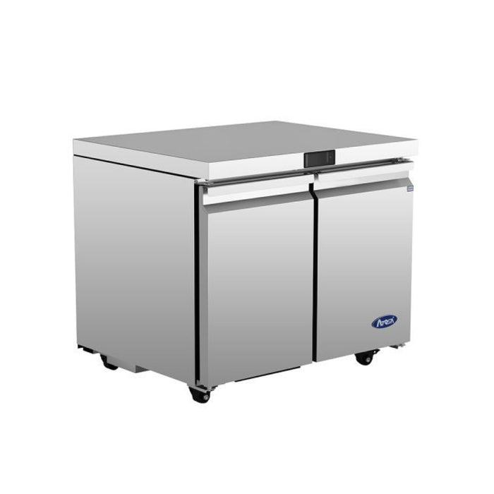 Atosa AUR36SD 36" Solid 2-Door Undercounter Refrigerator - 8.6 Cu. Ft.