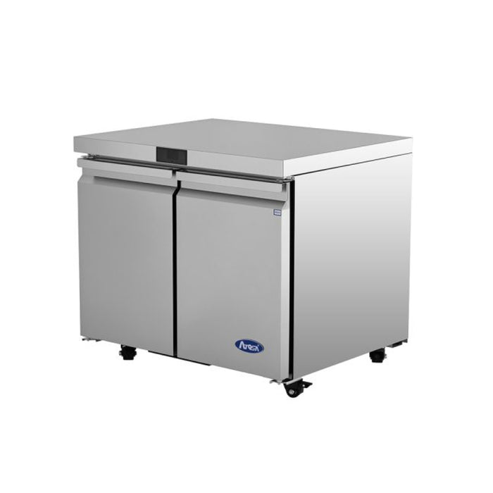 Atosa AUR36SD 36" Solid 2-Door Undercounter Refrigerator - 8.6 Cu. Ft.