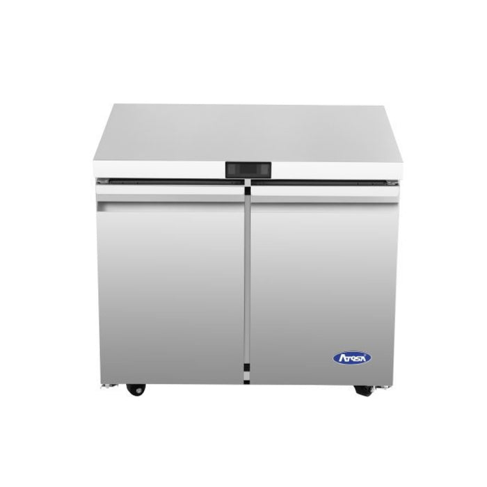 Atosa AUR36SD 36" Solid 2-Door Undercounter Refrigerator - 8.6 Cu. Ft.