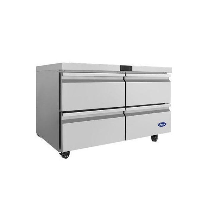 Atosa AUR48D4 48.25" Solid 4-Drawer Undercounter Refrigerator - 12.2 Cu. Ft.