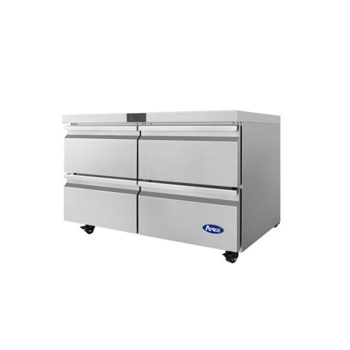 Atosa AUR48D4 48.25" Solid 4-Drawer Undercounter Refrigerator - 12.2 Cu. Ft.