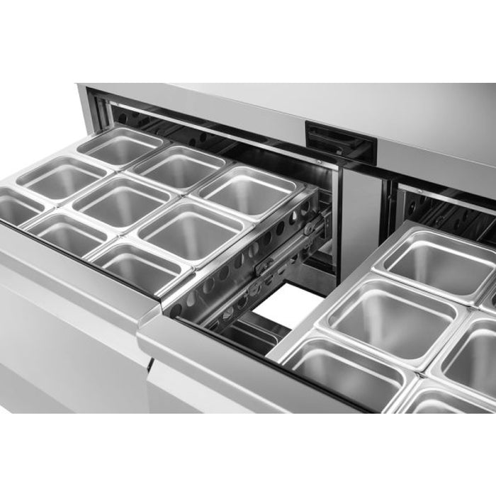 Atosa AUR60D4 60.25" Solid 4-Drawer Undercounter Refrigerator - 15.5 Cu. Ft.