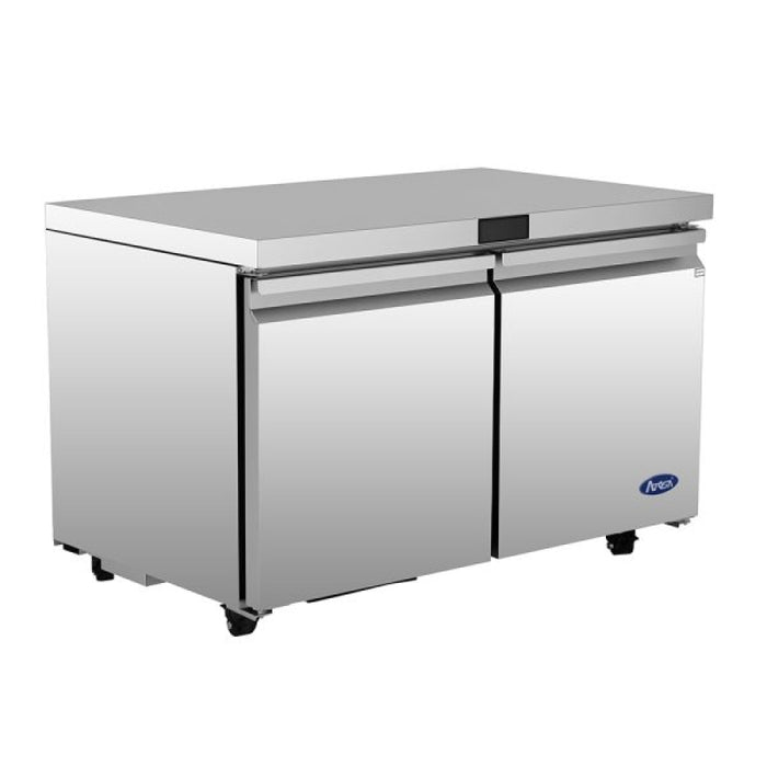 Atosa AUR60SD 60" Solid 2-Door Undercounter Refrigerator - 15 Cu. Ft.