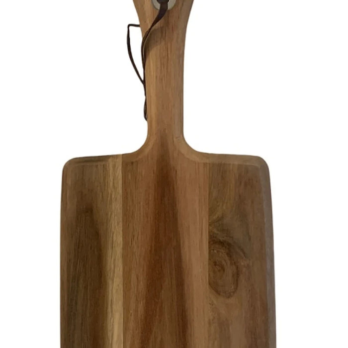 Nella 20.5" x 8" Rectangular Acacia Wood Serving Board with Handle - AWPB-1408