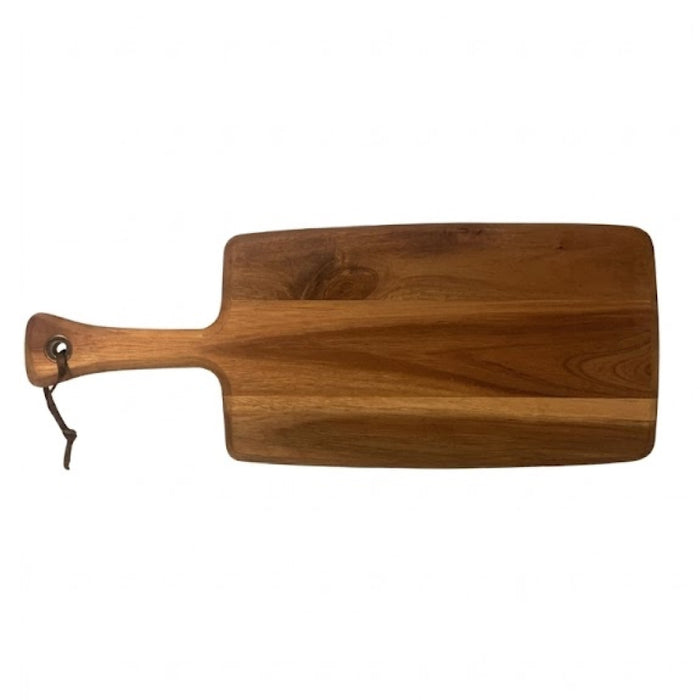 Nella 20.5" x 8" Rectangular Acacia Wood Serving Board with Handle - AWPB-1408
