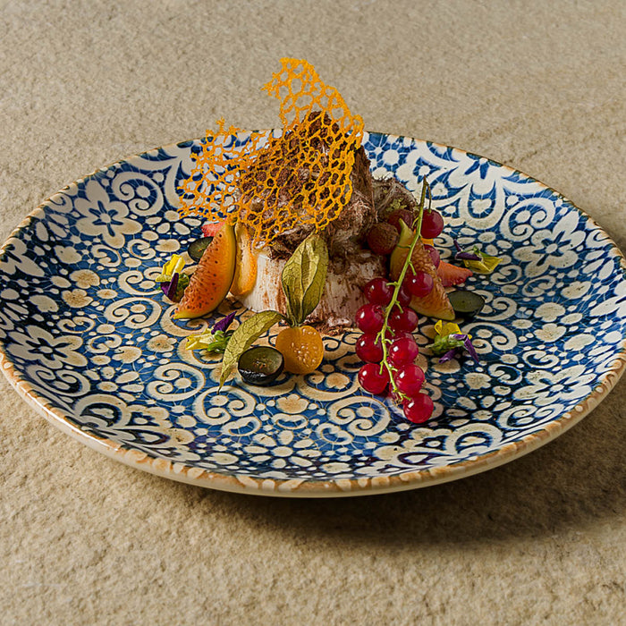 Bonna Alhambra 9" Gourmet Round Porcelain Flat Plate - 12/Case - ALHGRM23DZ