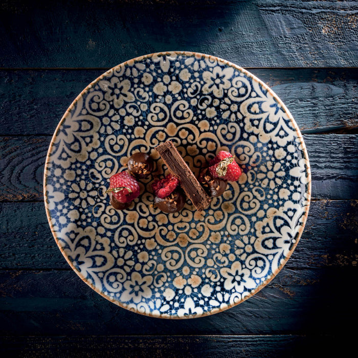 Bonna Alhambra 10.5" Gourmet Round Porcelain Flat Plate - 12/Case - ALHGRM27DZ