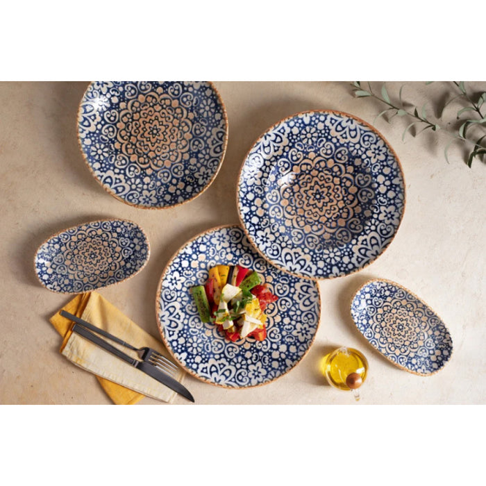 Bonna Alhambra 9.75" Gourmet Round Porcelain Deep Plate - 6/Case - ALHBLM25CK