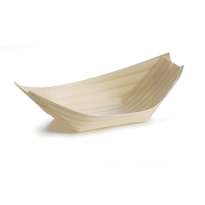 TableCraft BAMDB45 4.5" x 2.5" Disposable Serving Boat - 50/Pack