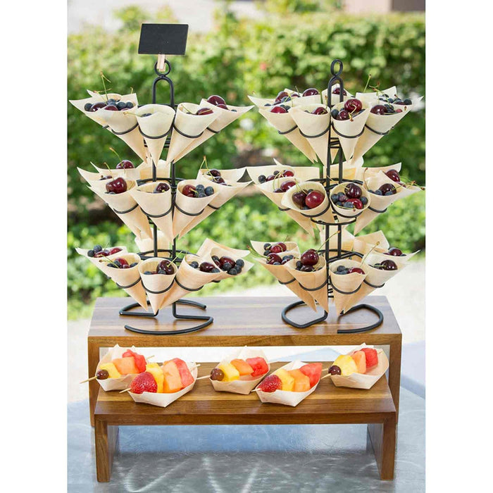 TableCraft BAMDB45 4.5" x 2.5" Disposable Serving Boat - 50/Pack