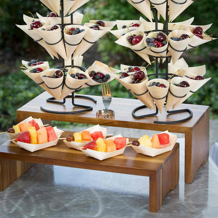 TableCraft BAMDB45 4.5" x 2.5" Disposable Serving Boat - 50/Pack