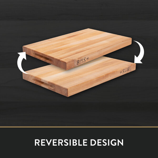 John Boos R01 18" x 12" x 1.5" Reversible Maple Cutting Board