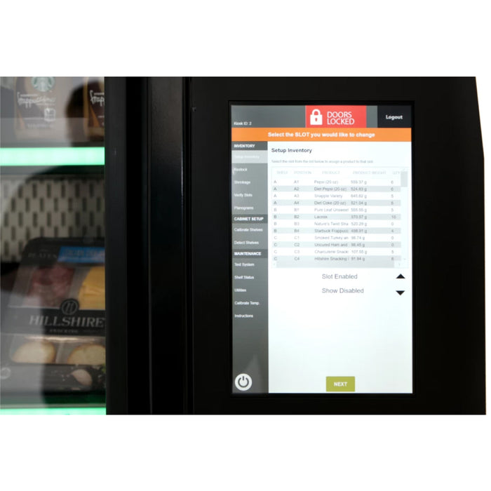 Nella BD3632IS 36.25" Refrigerated Autonomous Glass Retail Merchandiser