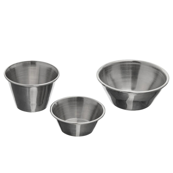 Browne 515058 1.5 Oz Stainless Steel Cocktail Sauce Cup - 12/Case