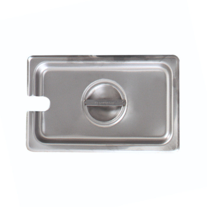 Browne Stainless Steel Notched Cover for 2/3 Size Steam Table Pan - 575579