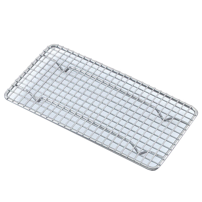 Browne PG510 10" x 5" 1/3 Size Footed Plated Steel Pan Grate