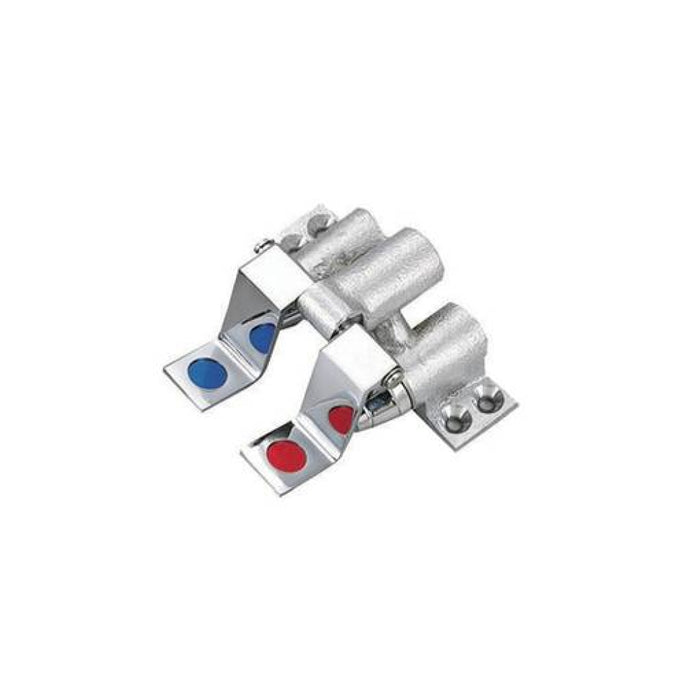 BK Resources BKFVSGS-G Dual Pedal Foot Valve Assembly with Splash Mounted 3.5” Gooseneck Swivel Spout