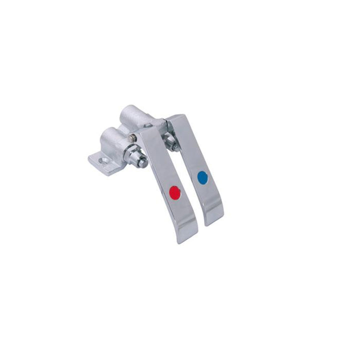 BK Resources BKKVSGS-G Dual Pedal Knee Valve Kit with Splash Mounted 3.5” Gooseneck Swivel Spout