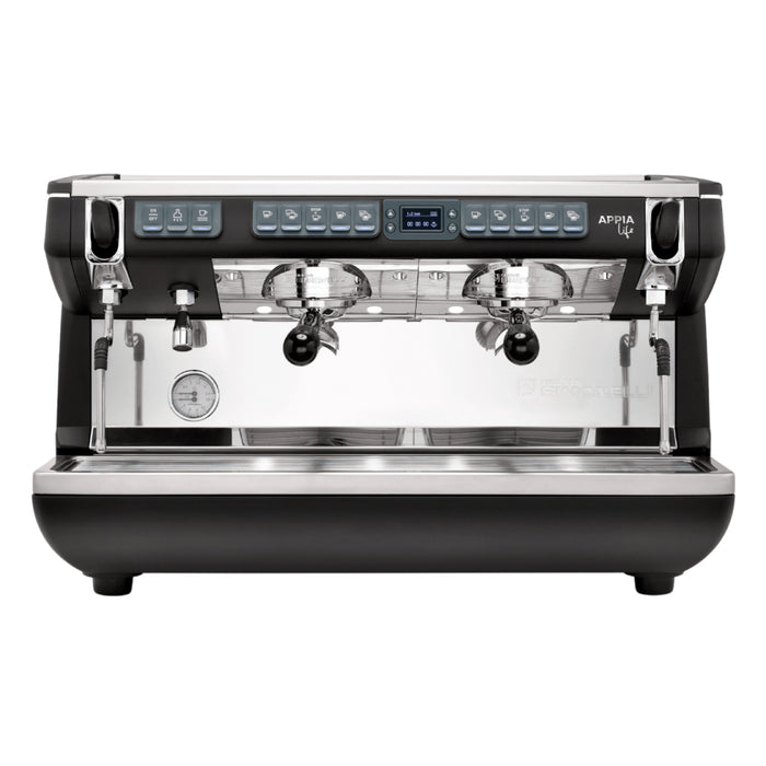 Nuova Simonelli Appia Life 2-Group Full-Size Volumetric XT Espresso Machine with EasyCream - Black