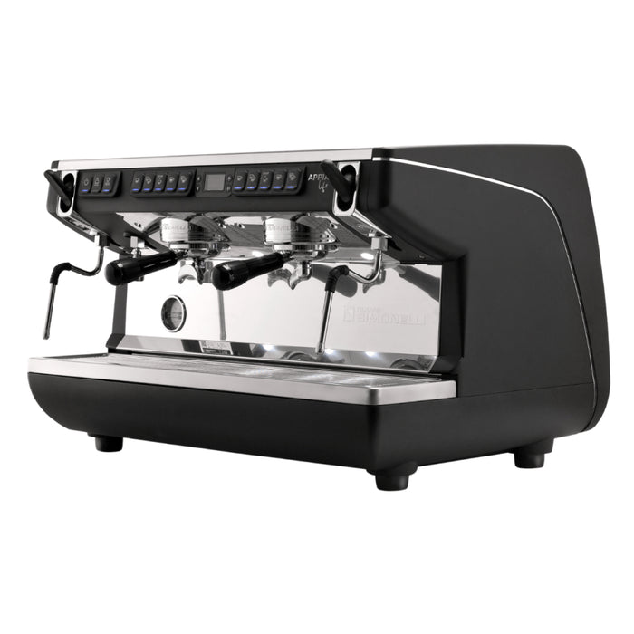 Nuova Simonelli Appia Life 2-Group Full-Size Volumetric XT Espresso Machine with EasyCream - Black