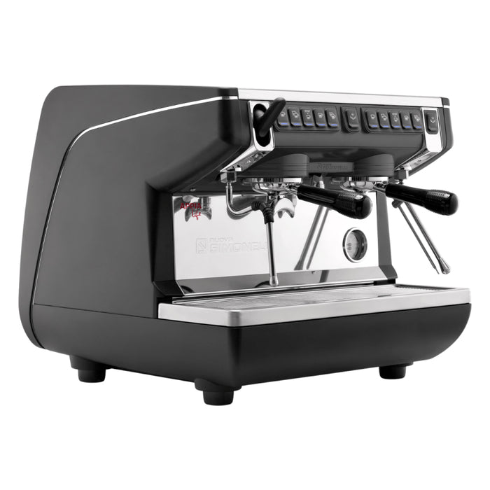 Nuova Simonelli Appia Life 2-Group Compact Size Volumetric Espresso Machine with EasyCream - Black