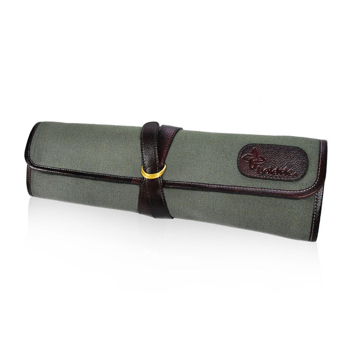 Boldric BOCT101 7-Pocket Green Canvas DD Hook Tie Knife Bag