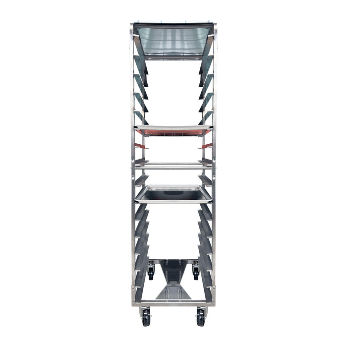 Nella 20-Tier Welded Rack with Removable Top Cover and High Heat Castors for Roll-In Ovens - BSK-20