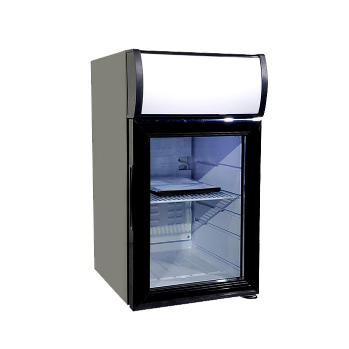 EFI C1-21GDCT-L 13" Glass Door Countertop Refrigerated Merchandiser - 21 L