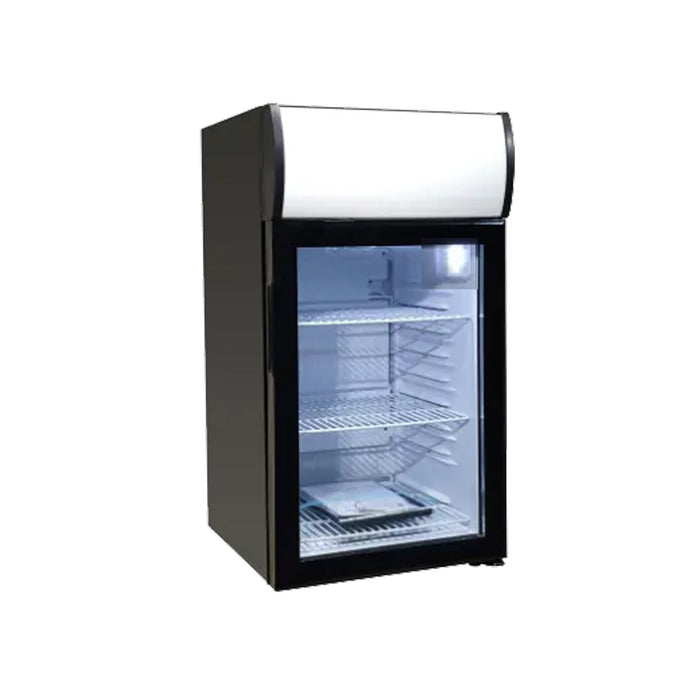 EFI C1-52GDCT-L 16.5" Countertop Glass Door Refrigerator Merchandiser - 52 L