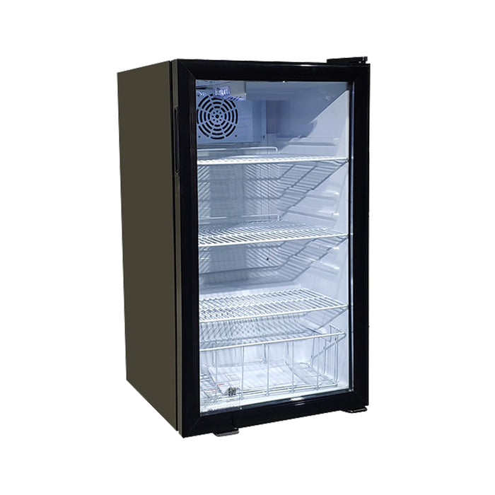 EFI C1-98GDCT 19" Countertop Glass Door Refrigerator Merchandiser - 98 L